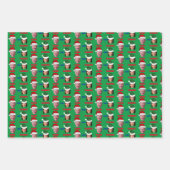 ばかとダンバーハリスとバイデン氏トランプの投票 ラッピングペーパーシート (正面3)