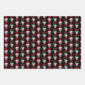 ばかとダンバーハリスとバイデン氏トランプの投票 ラッピングペーパーシート (正面2)