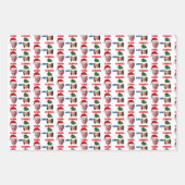 ばかとダンバーハリスとバイデン氏トランプの投票 ラッピングペーパーシート (正面)