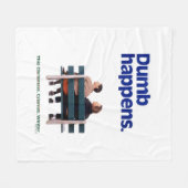 ばかとダンバー |ばか フリースブランケット (正面(横))