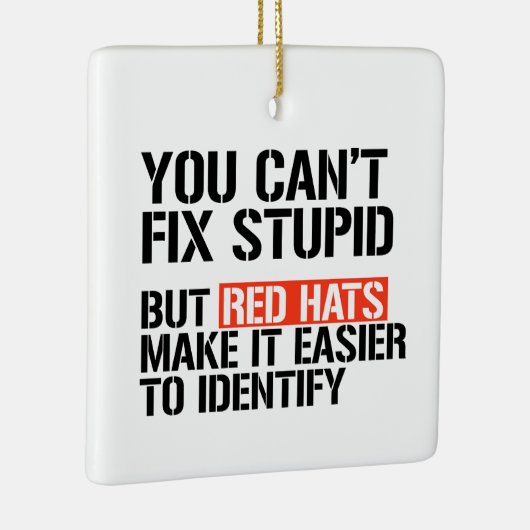 ばかなことをするはずが無い セラミックオーナメント (右)