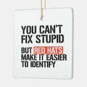 ばかなことをするはずが無い セラミックオーナメント (左)