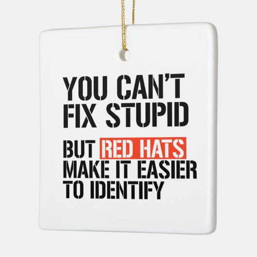 ばかなことをするはずが無い セラミックオーナメント (左)