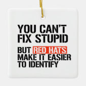 ばかなことをするはずが無い セラミックオーナメント (正面)