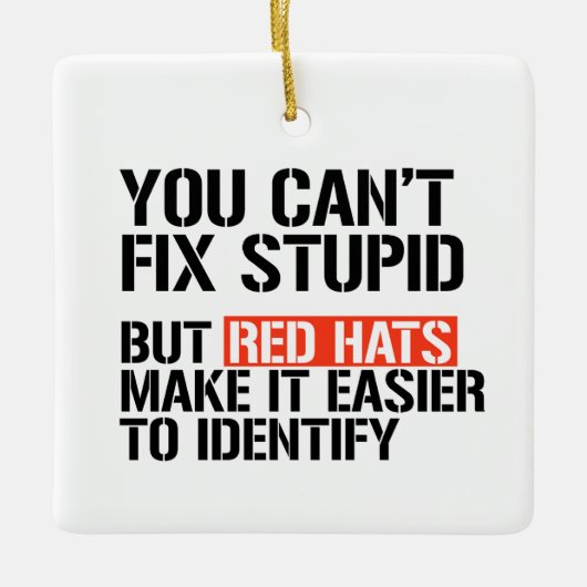 ばかなことをするはずが無い セラミックオーナメント (正面)