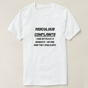 ばかばかしい不平 Tシャツ