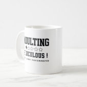 ばかばかしい姦淫は勧めないユーモアのある コーヒーマグカップ (正面左)