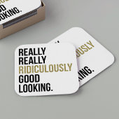 ばかばかしく良い探し引用文 スクエアペーパーコースター