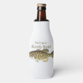 ばかバスフィッシュおもしろい引用文 ボトルクーラー (ボトル正面)