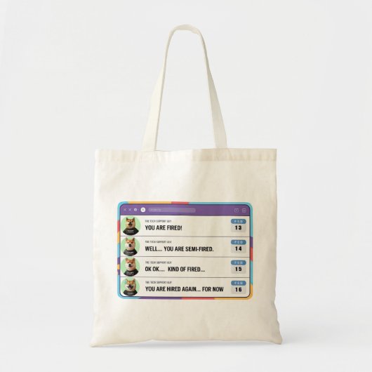 ばかボス間違って人を解雇 トートバッグ (正面)