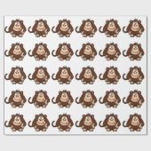 ばかモンキーとバナナ漫画 ラッピングペーパー (フラット)