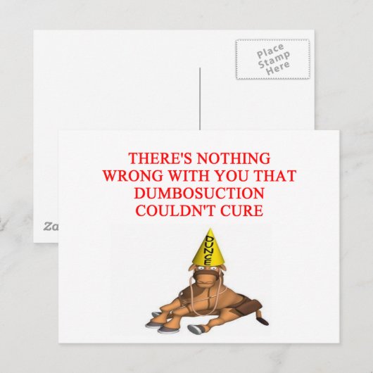 ばか侮辱 ポストカード (正面/裏面)