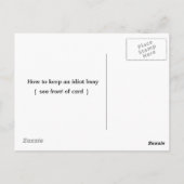 ばか保野郎の忙しやり方 ポストカード (裏面)