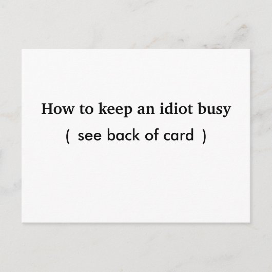 ばか保野郎の忙しやり方 ポストカード (正面)