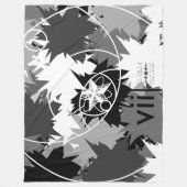 ばか先見性の フリースブランケット (正面)