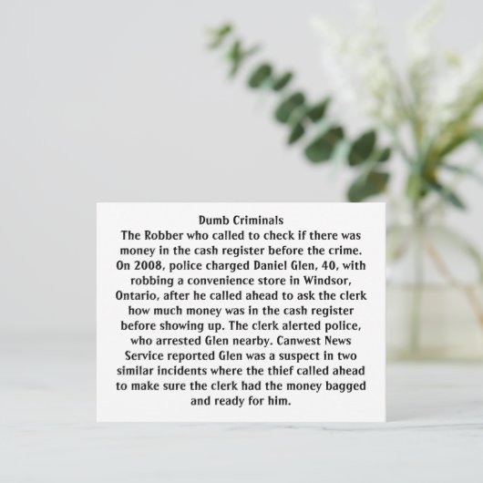 ばか犯 ポストカード (スタンド正面)