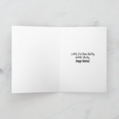 ばか者の遅れてバースデー・カード カード (内部)