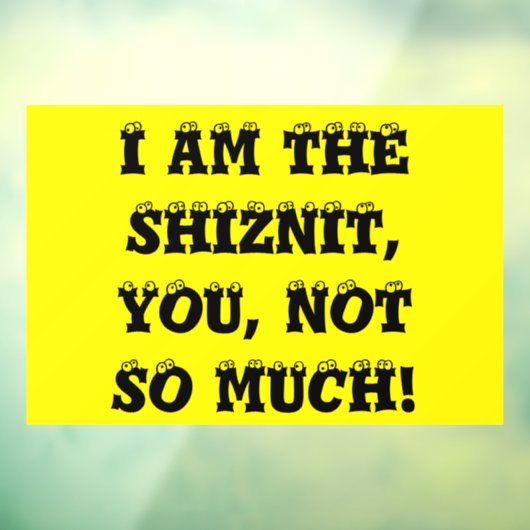 ばか者 ウィンドウサイン (シート3)