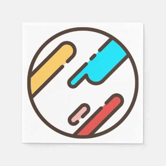 ばか者 スタンダードカクテルナプキン (正面)