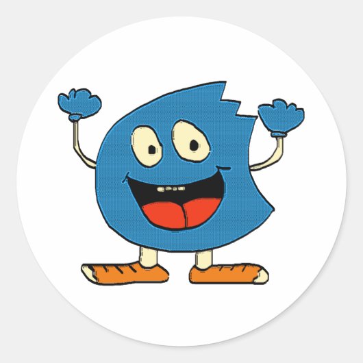 ばか者 ラウンドシール (正面)