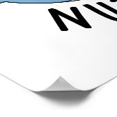 ばか野郎のナラおもしろいウアル・パン ポスター (角)