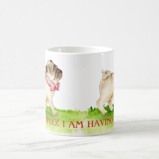 ばか野郎!私は犬の水色を壊している コーヒーマグカップ (中央)