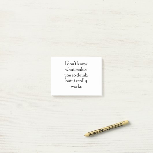 ばか ポストイット (デスク上)