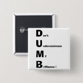 ばか 缶バッジ (正面&裏面)