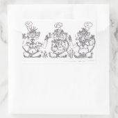 ばか 長方形シール (バッグ)