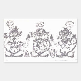 ばか 長方形シール