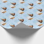 ばせんじ絵画さん-かわいいオリジナル ラッピングペーパー (角)