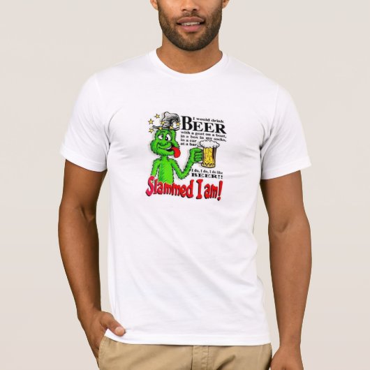 ばたんと閉められて私はあります Tシャツ (正面)
