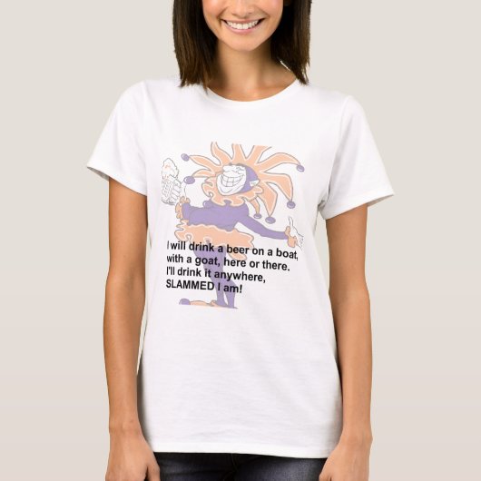 ばたんと閉められて私はあります Tシャツ (正面)