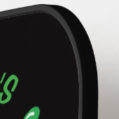 (ばちゃばちゃ)跳ねるおもしろいスキングリーンGoo名前をカスタムする写真 ピックルボールラケット (左詳細)