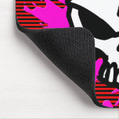 （ばちゃばちゃ）跳ねるが付いている恐い女の子のスカル マウスパッド (コーナー)