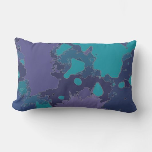 (ばちゃばちゃ)跳ねるとドロップ ランバークッション (正面)