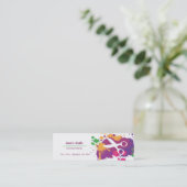 (ばちゃばちゃ)跳ねるのはさみ スキニー名刺 (スタンド正面)