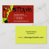 （ばちゃばちゃ）跳ねるのグランジな名刺 名刺 (正面/裏面)