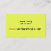 （ばちゃばちゃ）跳ねるのグランジな名刺 名刺 (裏面)