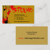 （ばちゃばちゃ）跳ねるのグランジな名刺 名刺 (正面/裏面)