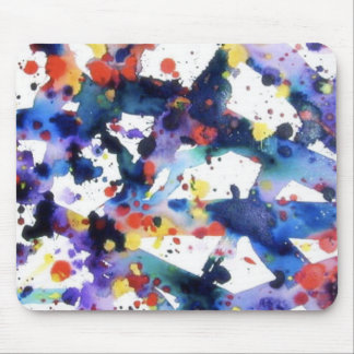 （ばちゃばちゃ）跳ねるのペンキのマウスパッド マウスパッド