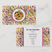 （ばちゃばちゃ）跳ねるアップル先生名刺 名刺 (正面/裏面)