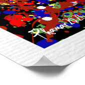 （ばちゃばちゃ）跳ねるアップ絵を描（ばちゃばちゃ）跳ねるポスター ポスター (角)