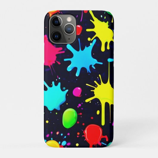 (ばちゃばちゃ)跳ねるアートバースト Case-Mate iPhoneケース (裏)
