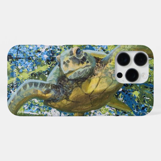 (ばちゃばちゃ)跳ねるアートフォンケースバイカザギバノヴィッチ iPhoneケース (裏面横)