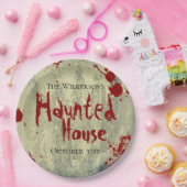 (ばちゃばちゃ)跳ねるオンコンクリートハロウィン幽霊のよく出るー ペーパープレート (パーティー)