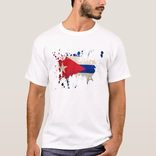 (ばちゃばちゃ)跳ねるキューバ Tシャツ (正面)
