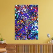 (ばちゃばちゃ)跳ねるグラインド_02キャンバス印刷 キャンバスプリント (インサイチュ (リビング))