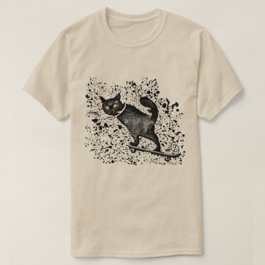 (ばちゃばちゃ)跳ねるグラフィックスケートボードTシャツ Tシャツ (デザイン正面)