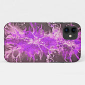 (ばちゃばちゃ)跳ねるグランジデザイン – 紫 Case-Mate iPhoneケース (裏面(横))